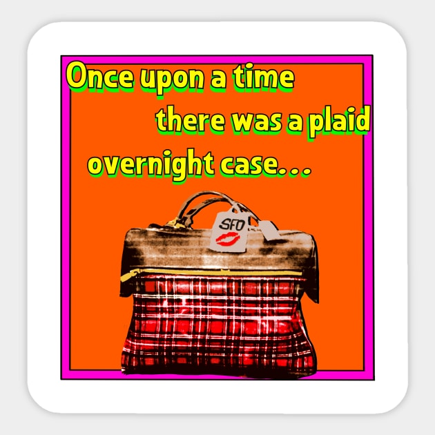 Plaid Case Sticker by Retro-Matic